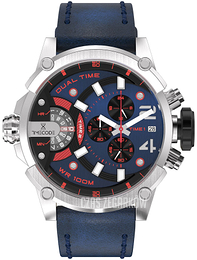 Timecode Marconi 1896 Niebieski/Skóra Ø46 mm TC-1002-22