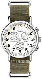 Timex Weekender Biały/Skóra Ø40 mm ABT002
