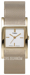 Timex Biały/Stal w odcieniu złota T2J921