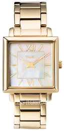 Timex Biały/Stal w odcieniu złota T2M829