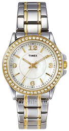 Timex Biały/Stal w odcieniu złota Ø29 mm T2M835