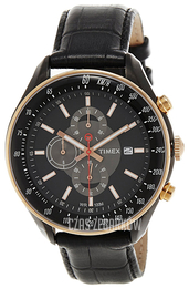 Timex Czarny/Skóra Ø44 mm T2N158