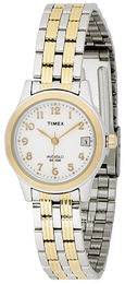 Timex Biały/Stal w odcieniu złota Ø25 mm T2N254