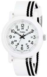 Timex Biały/Tkanina Ø40 mm T2N331AT
