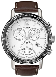 Timex Biały/Skóra Ø45 mm T2N565