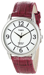 Timex Classic Elevated Biały/Skóra Ø35 mm T2N689