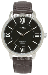 Timex Classic Elevated Czarny/Skóra Ø43 mm T2N693
