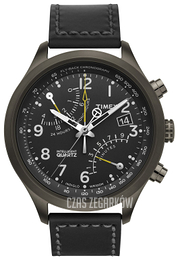 Timex Czarny/Skóra Ø43 mm T2N699DH
