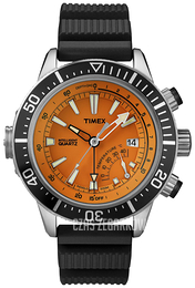 Timex Intelligent Pomarańczowy/Guma Ø46 mm T2N812