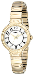 Timex Classic Elevated Biały/Stal w odcieniu złota Ø26 mm T2N978
