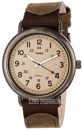 Timex Beżowy/Skóra Ø42 mm T2P013AB