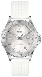 Timex Srebrny/Guma Ø42 mm T2P030D7