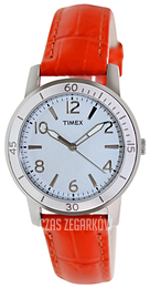 Timex Biały/Skóra Ø33 mm T2P053