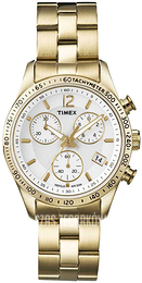 Timex Biały/Stal w odcieniu złota Ø36 mm T2P058D7