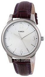 Timex Srebrny/Skóra Ø35 mm T2P089TN