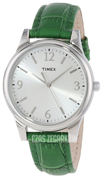 Timex Srebrny/Skóra Ø35 mm T2P092TN