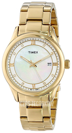 Timex Classic Biały/Stal w odcieniu złota Ø36 mm T2P1489J