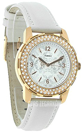 Timex Srebrny/Skóra Ø36 mm T2P400