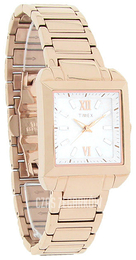Timex Classic Biały/Stal w kolorze różowego złota T2P405