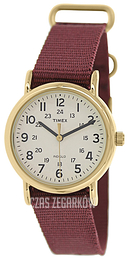 Timex Weekender Kremowy/Stal w odcieniu złota Ø31 mm T2P474