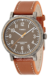 Timex Classic Brązowy/Skóra Ø42 mm T2P507
