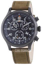 Timex Expedition Czarny/Skóra Ø42 mm T499389J
