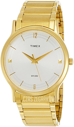 Timex Biały/Stal w odcieniu złota Ø39 mm TI000R40600