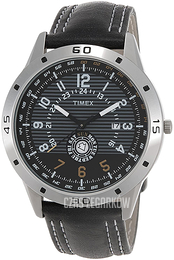 Timex Czarny/Skóra Ø45 mm TI000U90100