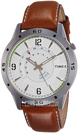 Timex Srebrny/Skóra Ø45 mm TW000U908