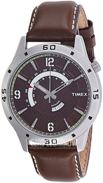 Timex Brązowy/Skóra Ø45 mm TW000U910
