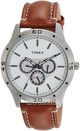 Timex Srebrny/Skóra Ø45 mm TW000U911