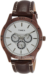 Timex Srebrny/Skóra Ø45 mm TW000U916
