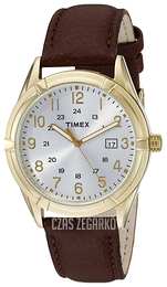 Timex Srebrny/Skóra Ø39 mm TW2P766009J