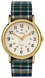 Timex Weekender Beżowy/Tkanina Ø38 mm TW2P89500