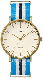 Timex Weekender Biały/Tkanina Ø37 mm TW2P91000D7