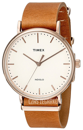 Timex Weekender Biały/Stal w kolorze różowego złota Ø41 mm TW2P91200