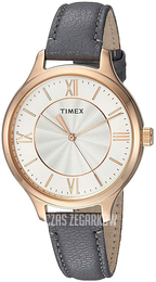 Timex Srebrny/Skóra Ø36 mm TW2R27700