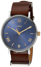Timex Niebieski/Skóra Ø41 mm TW2R28700