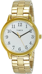 Timex Easy Reader Biały/Stal w odcieniu złota Ø31 mm TW2R58900