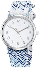 Timex Biały/Tkanina Ø38 mm TW2R59200