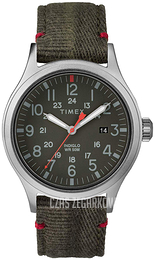 Timex Zielony/Skóra Ø40 mm TW2R60900D7
