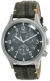 Timex Zielony/Skóra Ø42 mm TW2R68600