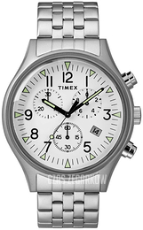 Timex Biały/Stal Ø42 mm TW2R68900D7