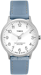 Timex Biały/Skóra Ø37 mm TW2T27200