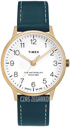 Timex Biały/Skóra Ø37 mm TW2T27300