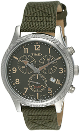 Timex Allied Zielony/Skóra Ø42 mm TW2T75800