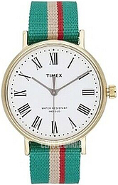 Timex Biały/Tkanina Ø37 mm TW2T98500LG