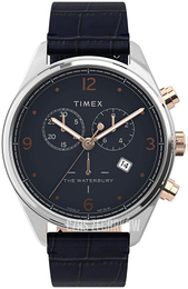 Timex Niebieski/Skóra Ø42 mm TW2U04600