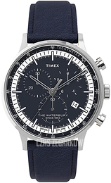 Timex The Waterbury Niebieski/Skóra Ø42 mm TW2U04700