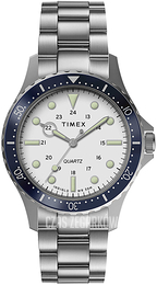 Timex Biały/Stal Ø41 mm TW2U10900D7